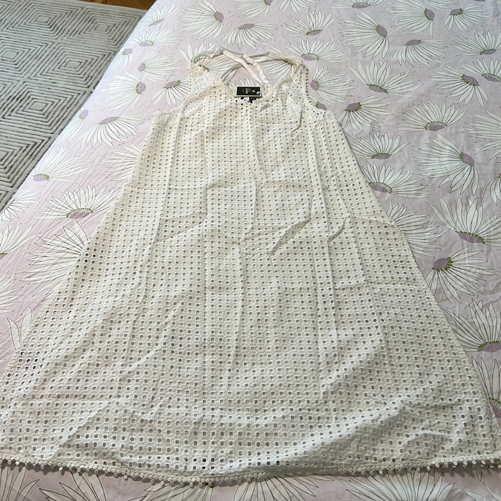 🔥🔥NWT ECHO Sheer Eyelet Midi Dress - Picture 7 of 11